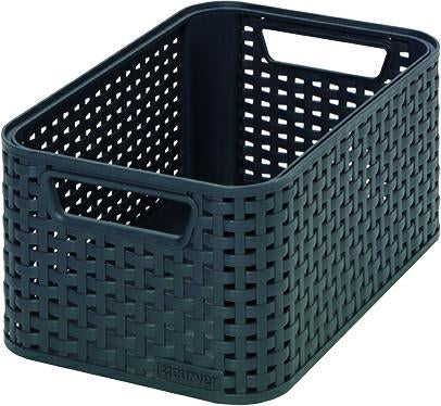 Curver 205826 - Almacenamiento de Segunda generación Polipropileno Basket, mira Mimbre, pequeña