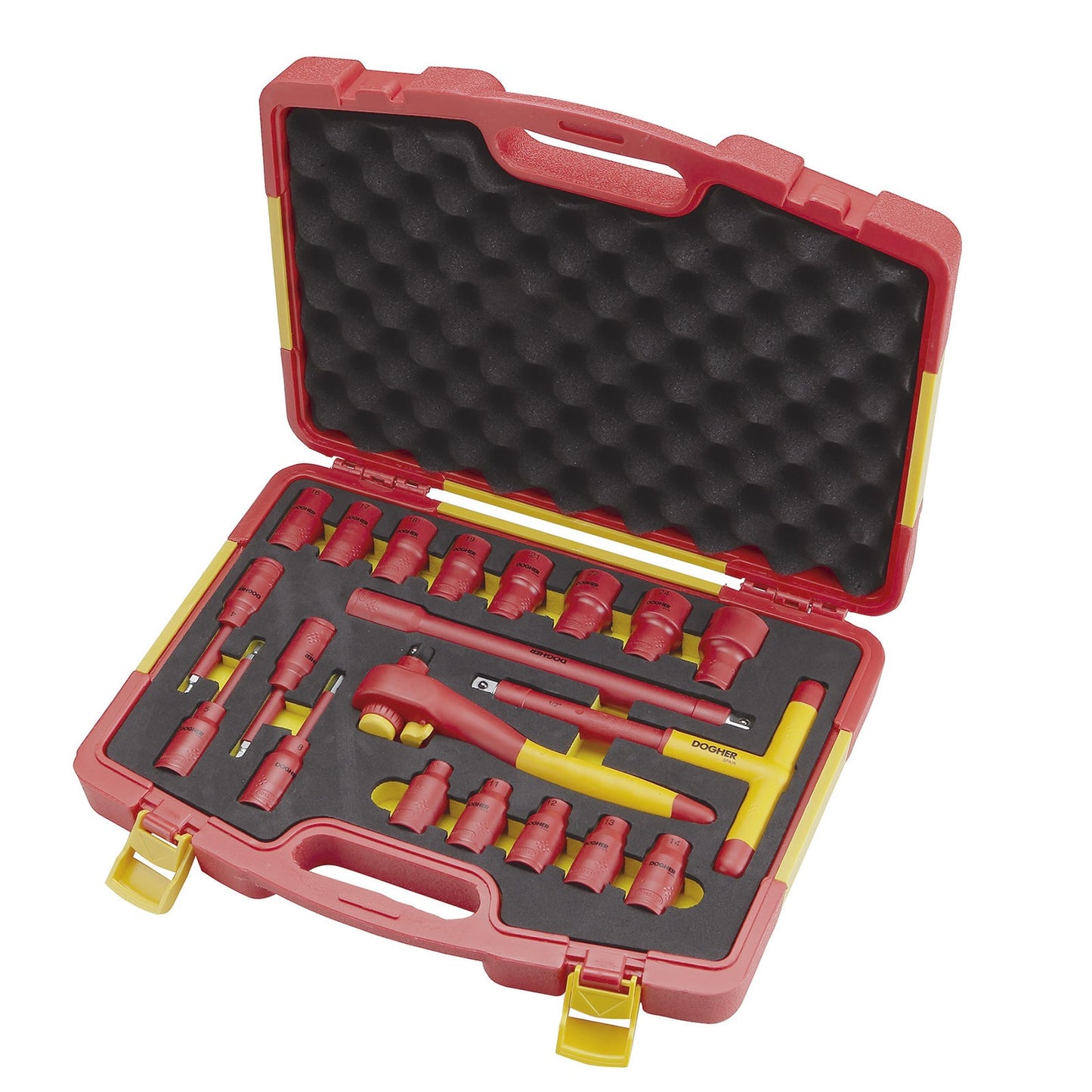 Dogher 051-512 - Trolley GOBOX Hermético + Herramienta VDE + Maletín Vasos VDE
