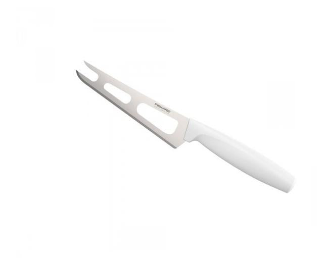 Fiskars Cuchillo para queso, Longitud total: 24 cm, Acero de calidad/Plástico, Blanco, Functional Form, 1015987