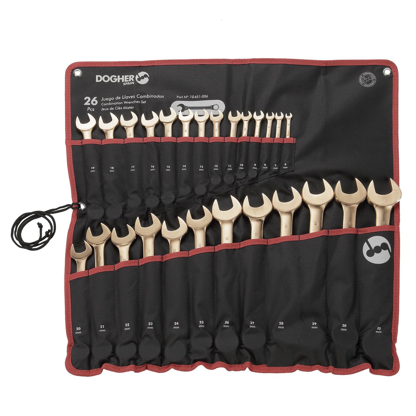 Dogher 10451-006 - Bolsa Nylon 26 Llaves Comb 6-32Mm Cu-Be