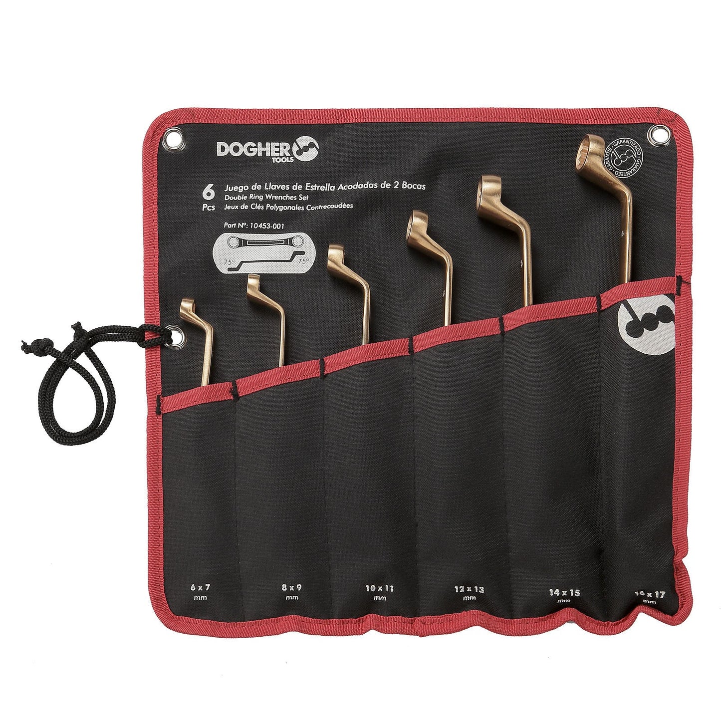Dogher 10453-001 - Bolsa 6 Llaves Estrella Acod. 75º Cu-Be