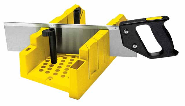 STANLEY, Ingletadora ABS antichoque, Bandeja hueca con marco excéntrico, Ángulos plegables, Punto de anclaje, Bordes redondeados, 4 ángulos de corte, Longitud 22 cm, 1-20-600