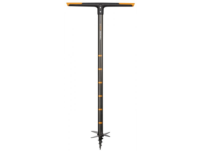 Fiskars Taladro manual, Agujeros de hasta 15 cm de Ø, Negro/Naranja, QuikDrill, Talla: M, 1000638