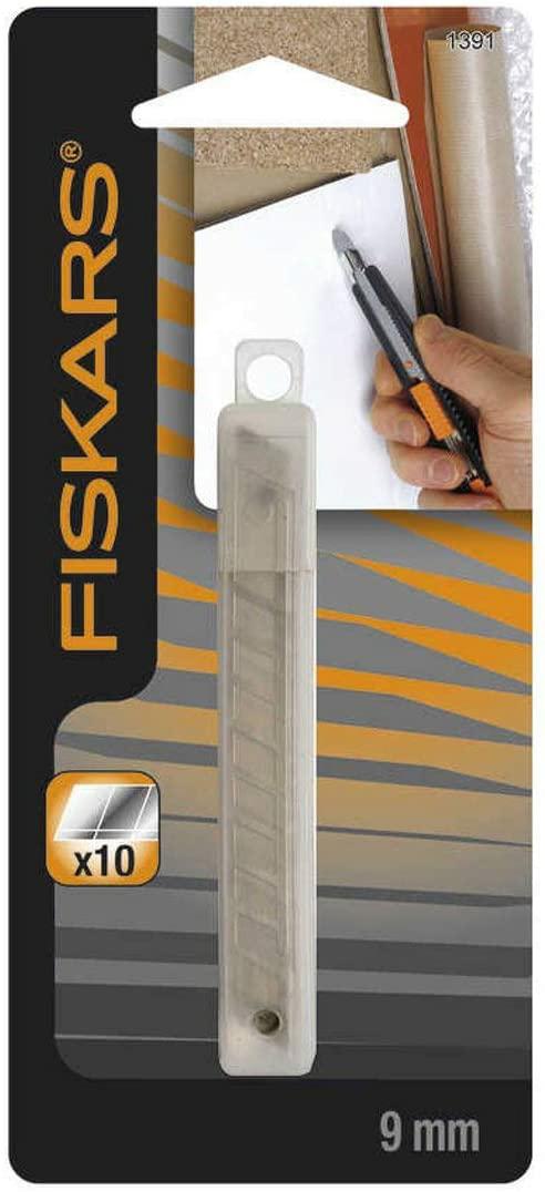 Original Fiskars Cuchillas de repuesto para Cúter, 9 mm, 10 unidades, 1004614