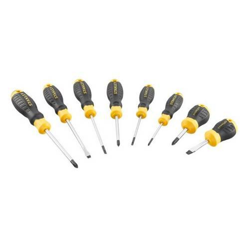 Juego de 8 destornilladores Cushion Grip: Plana y Phillips