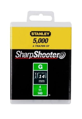 Stanley 1-TRA709-5T - Pack de 5000 grapas tipo G de 14 mm