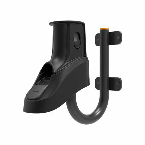 Fiskars Soporte de pared para Waterwheel XL, Fácil montaje en la pared, Acabado de alta calidad, Negro/Naranja, 1027095