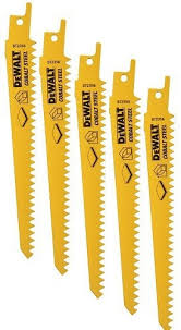 DeWalt DT2356-QZ - Hoja de sierra sable bi-metal, longitud 152 mm, paso de diente 1,8 mm, para cortes sin astillas en esca y ola