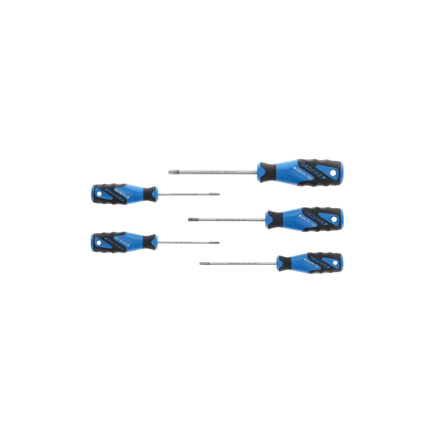GEDORE 2163 TX-05 - Set of 5 TORX® Screwdrivers