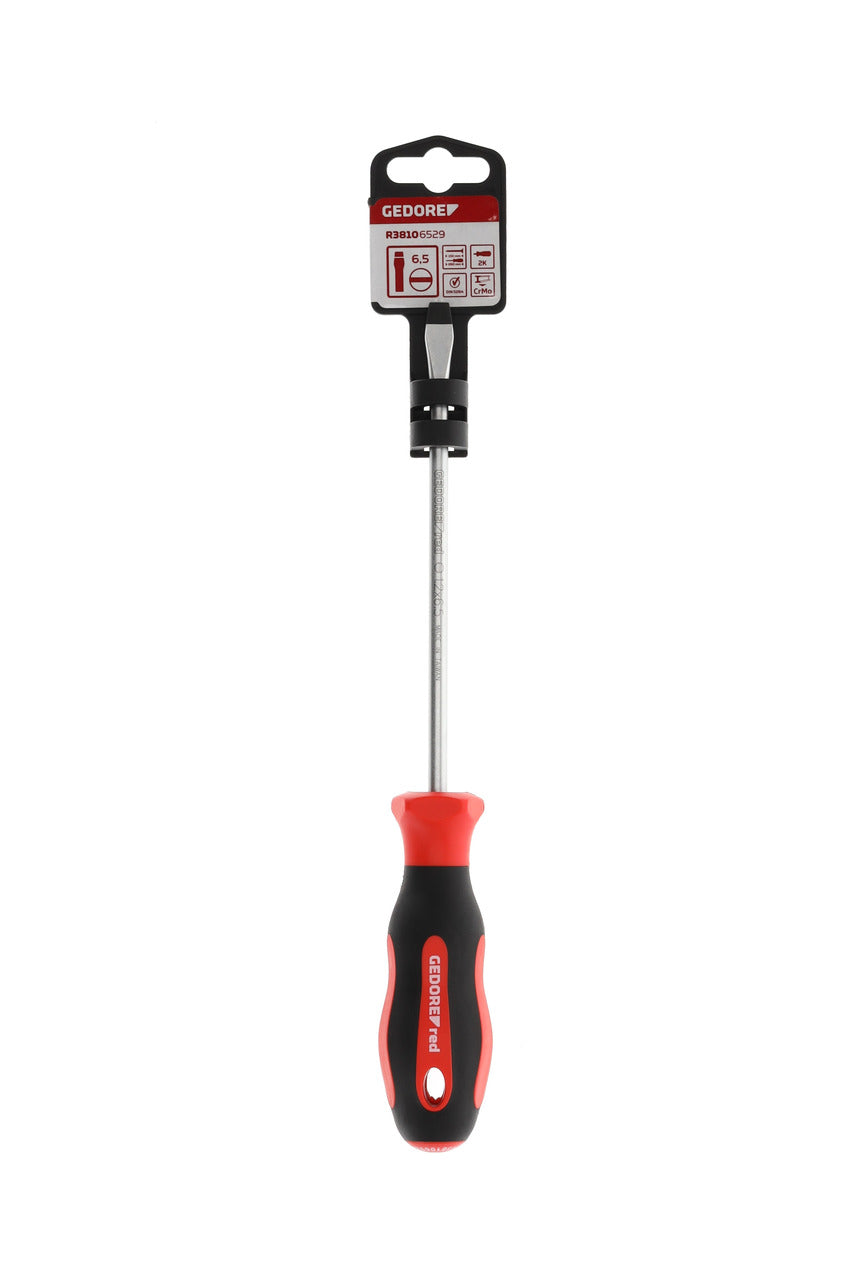 Tournevis plat GEDORE rouge R38106529, 6,5 mm, 1,2 x 150 mm