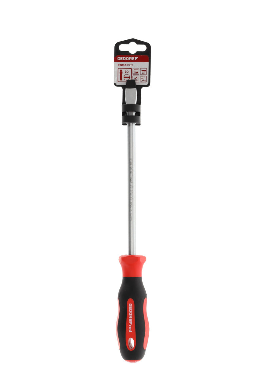 Tournevis plat GEDORE rouge R38101039, 10 mm, 1,6 x 200 mm