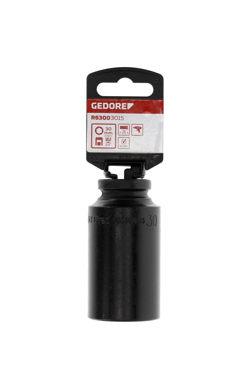 R63003015 - Vaso de impacto 1/2", hexagonal, 30 mm L=78 mm