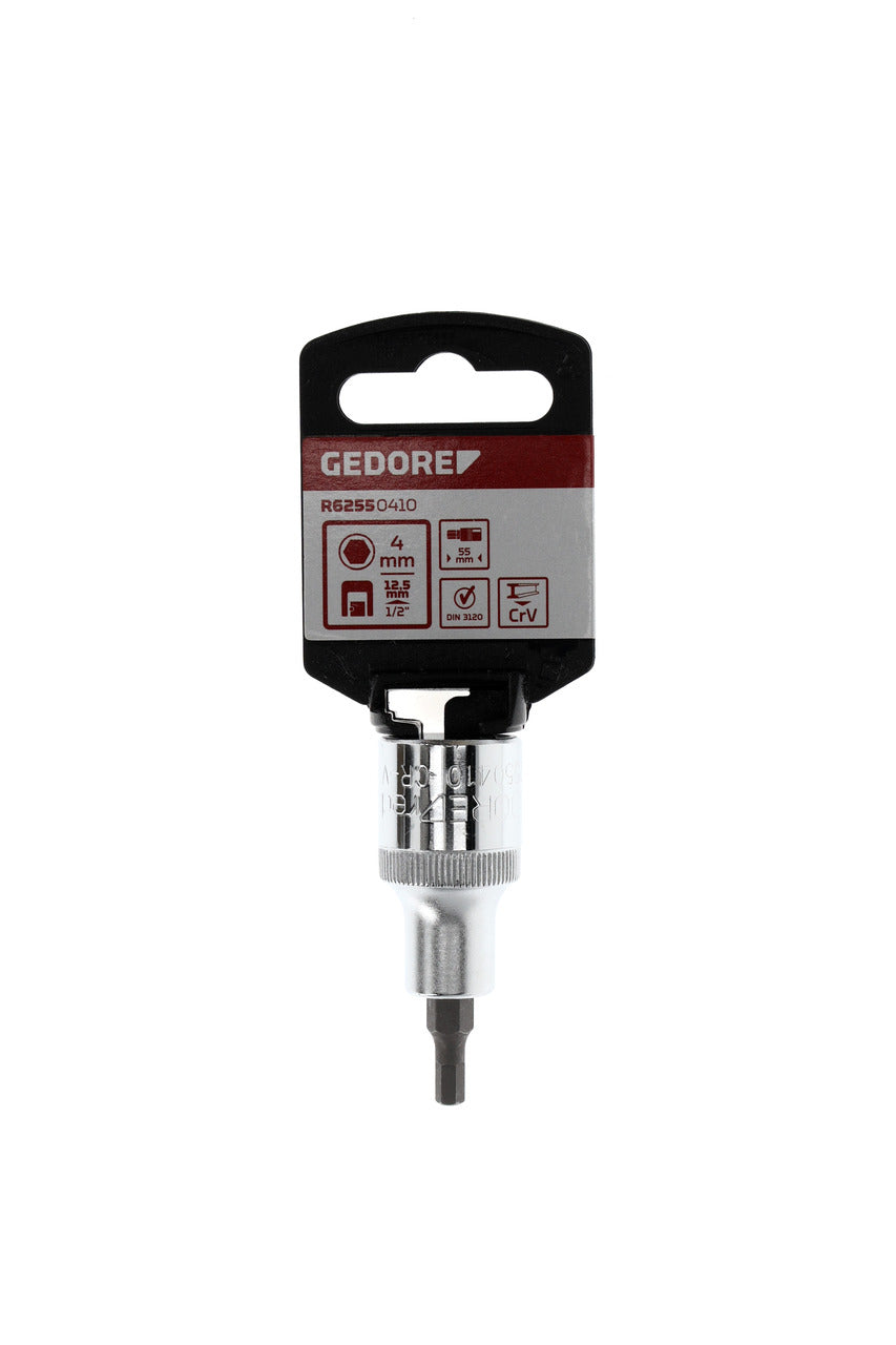 Douille de tournevis GEDORE rouge R62550410 - 1/2" 4 mm L=55 mm