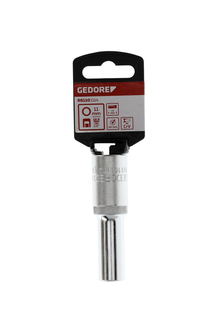 R61101114 - Vaso 1/2", bi-hexagonal, 11 mm L=77 mm