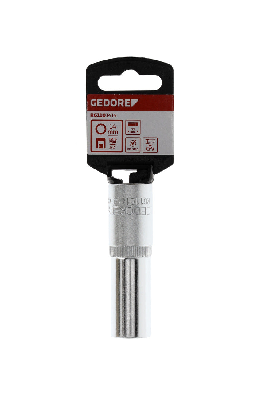 R61101414 - Vaso 1/2", bi-hexagonal, 14 mm L=77 mm