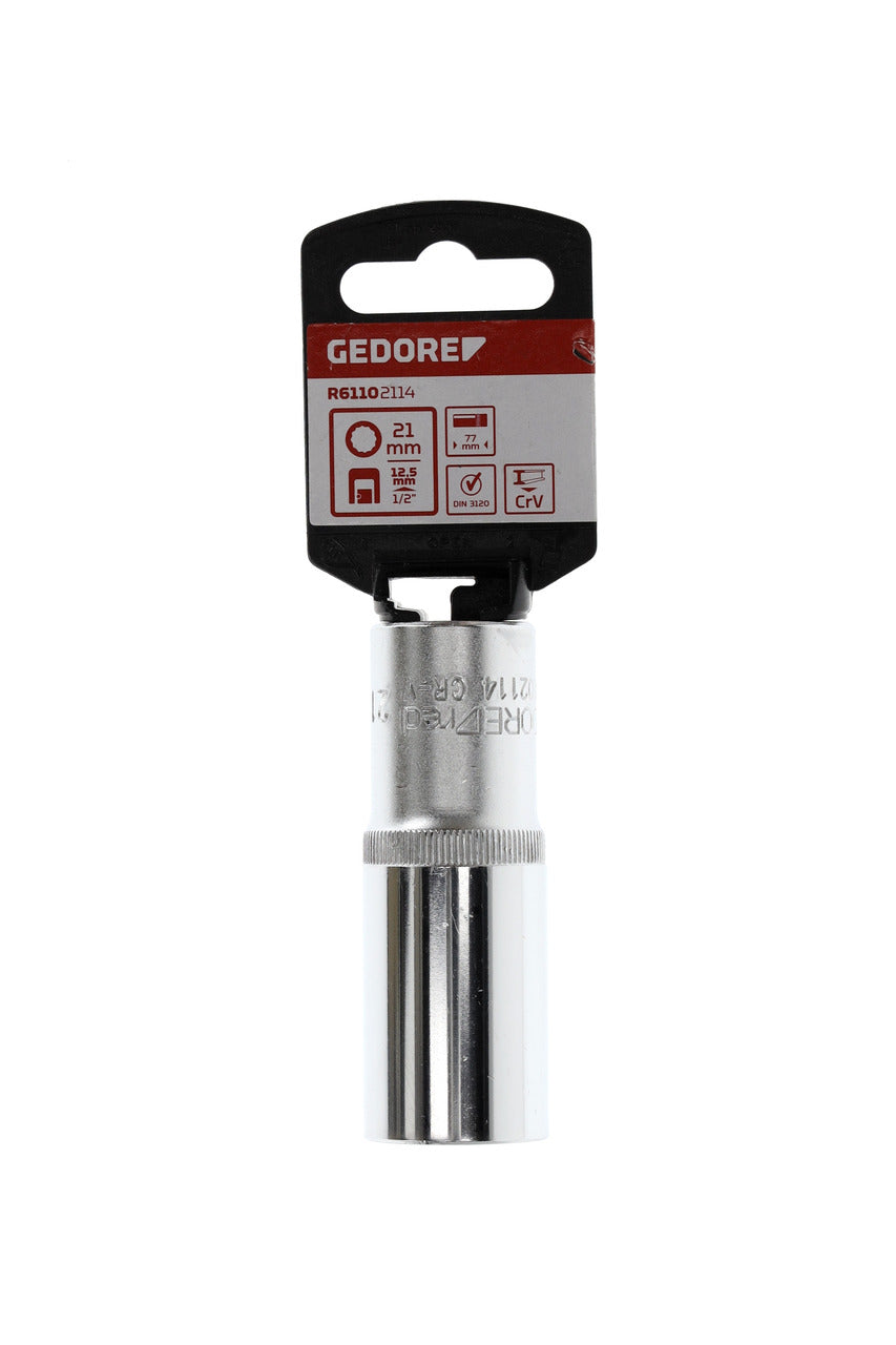 R61102114 - Vaso 1/2", bi-hexagonal, 21 mm L=77 mm
