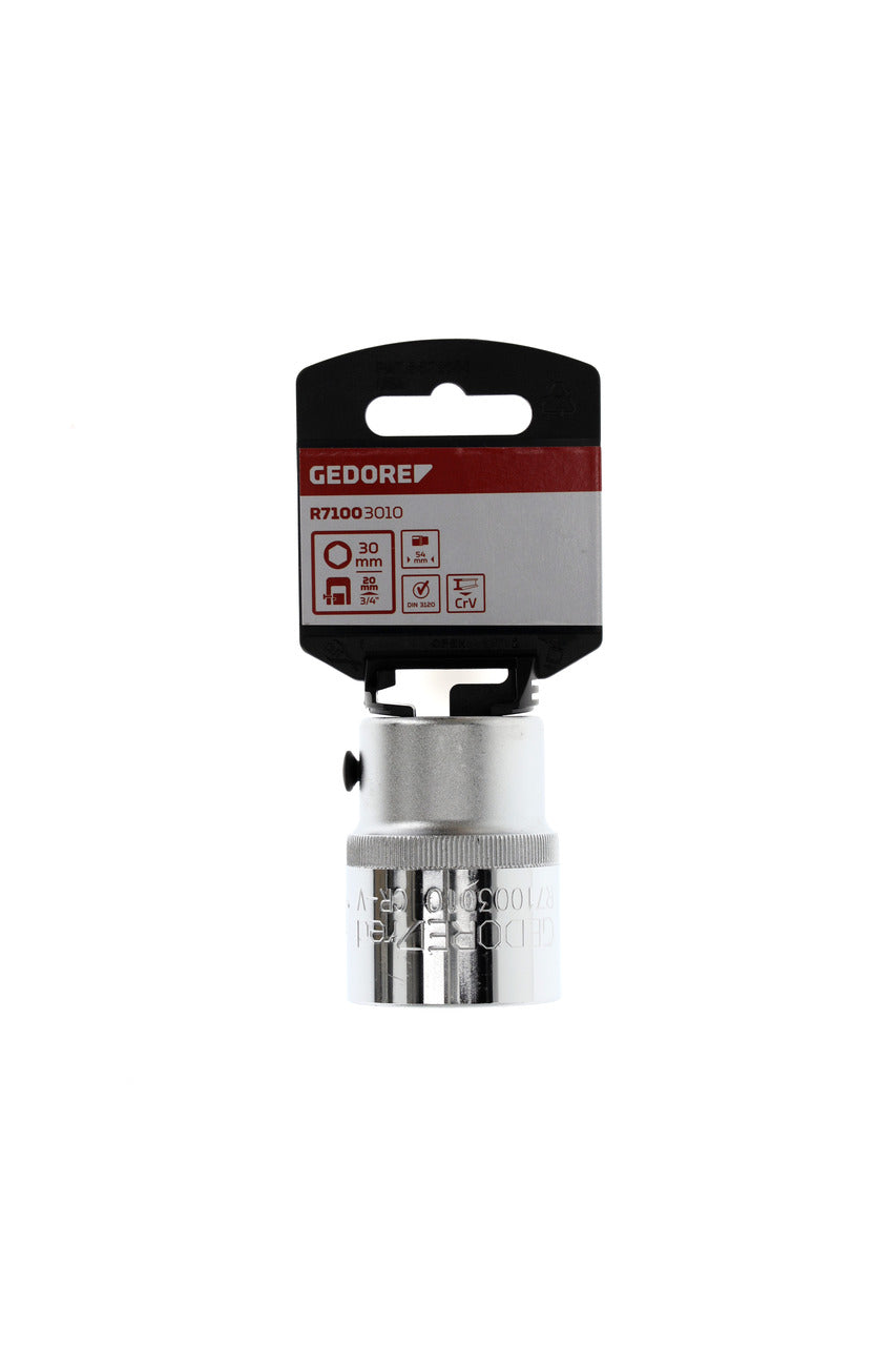 GEDORE rouge R71003010 - Douille 3/4", hexagonale, 30 mm L=54 mm