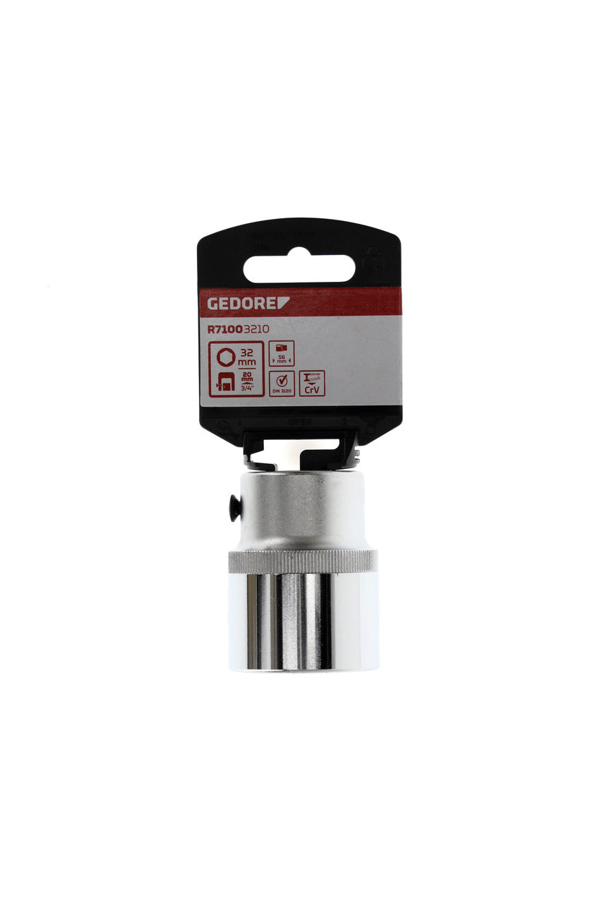 Douille GEDORE rouge R71003210 - 3/4", hexagonale, 32 mm L=56 mm