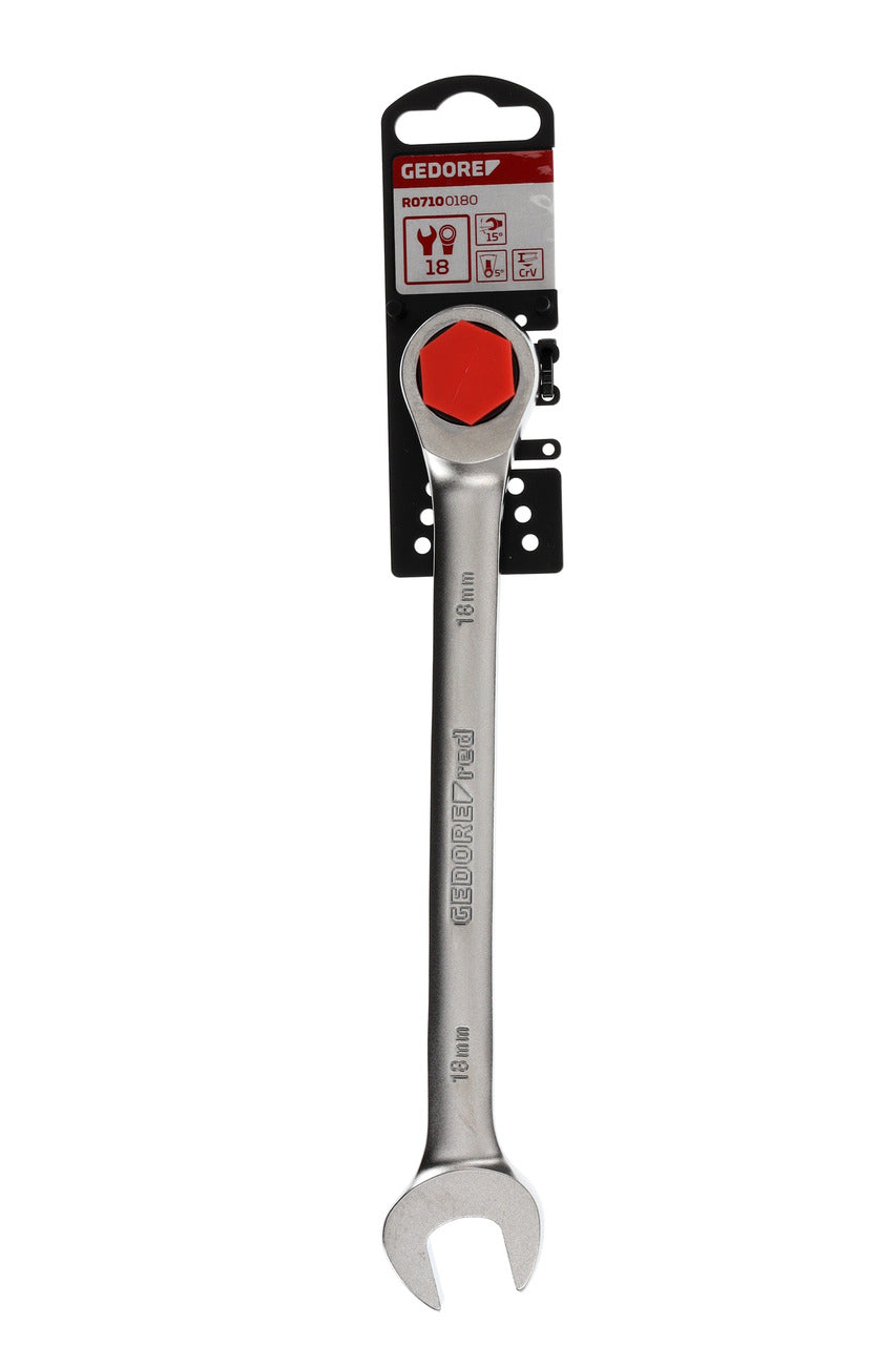 R07100180 - Llave combinada de carraca 18 mm L=236 mm