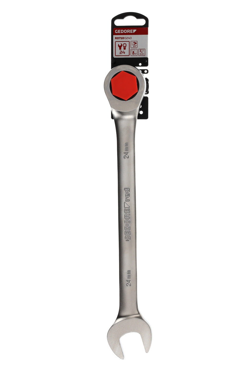 R07100240 - Llave combinada de carraca 24 mm L=330 mm