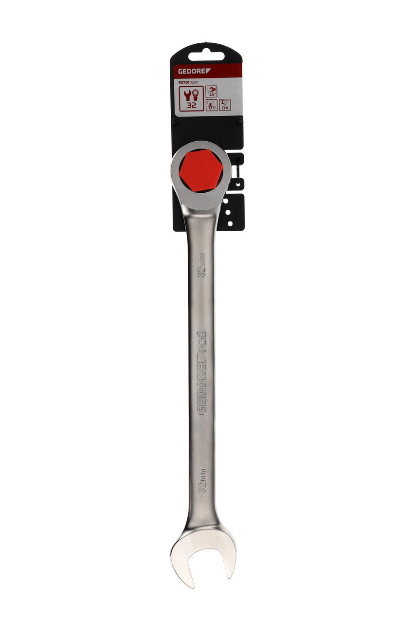 R07100320 - Llave combinada de carraca 32 mm L=460 mm