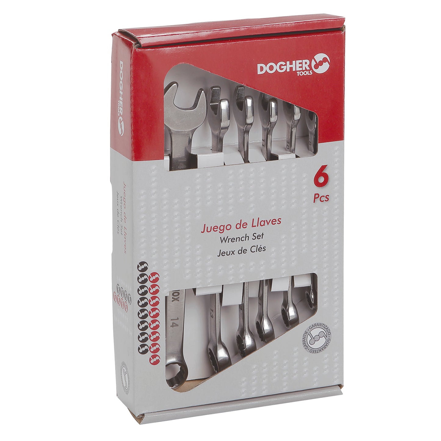 Dogher 20451-036 - Caja 6 Llaves Combinadas Inox
