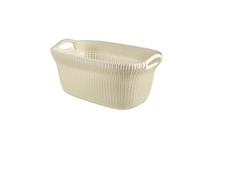 Curver, Cesta Knit 40 L, Blanco Oasis, 57, 5x36, 5x25 cm, 228393