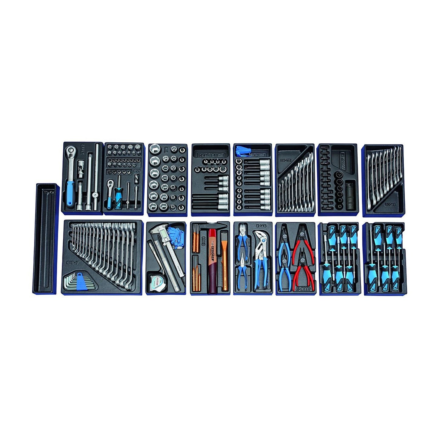 GEDORE 1500 ES-02-2004 - 2004 0620 + Assortment of Modules