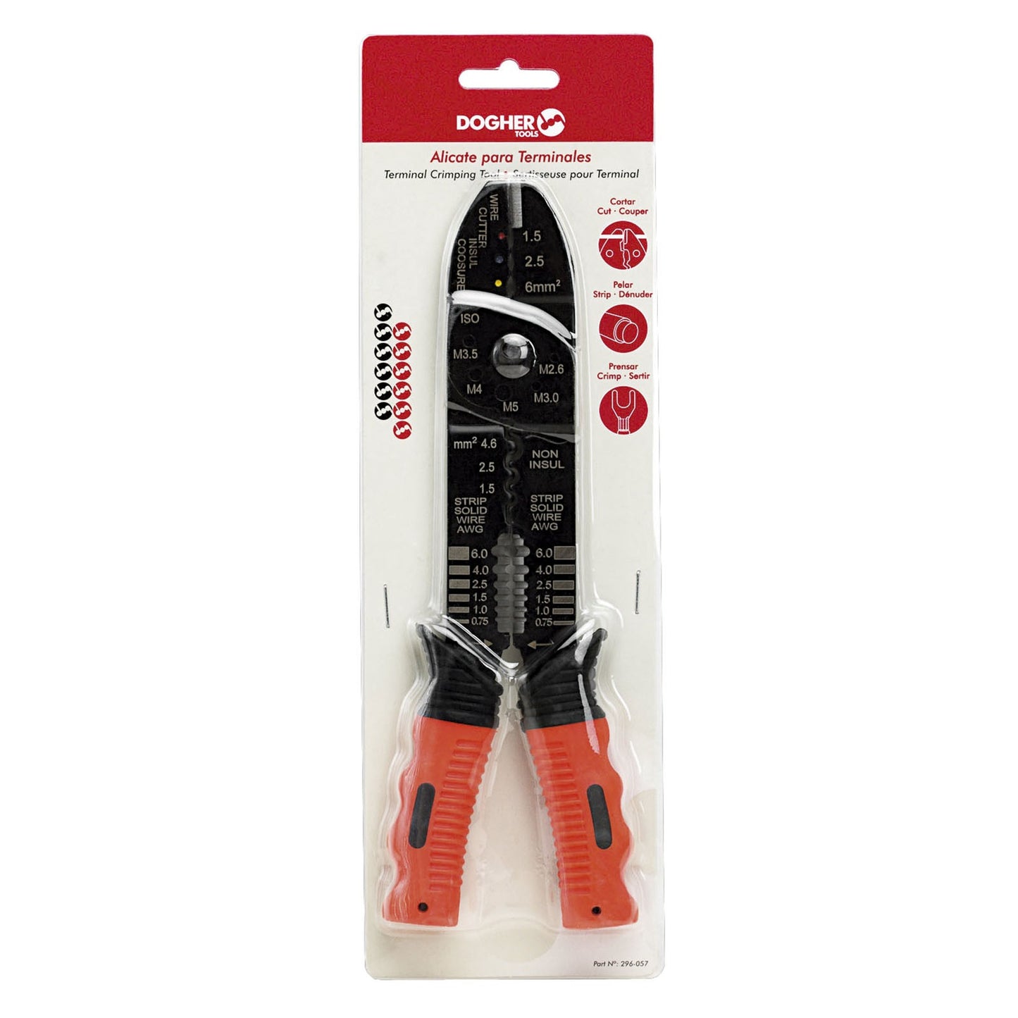 Dogher 296-057 - Alicate para Terminales 250mm