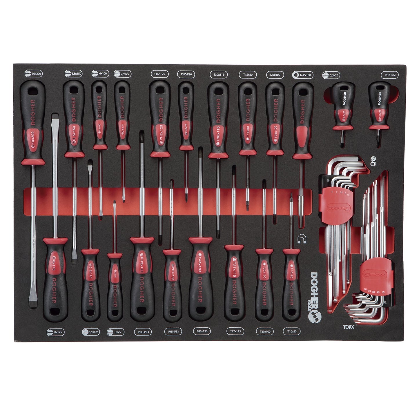 Dogher 300-088 - Ban.Espuma Pl-Torx-Ph-Llav 23Pcs Entera