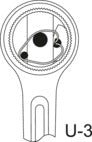3093 GU-3 - Carraca articulada reversible de 3/8" - Ferrotecnia