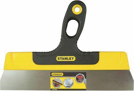 STANLEY Espátula angular, hoja de acero inoxidable 500 x 45 mm, mango bimaterial ergonómico, resistente a la oxidación, con agujero para colgar y fácil almacenamiento, STHT0-05936