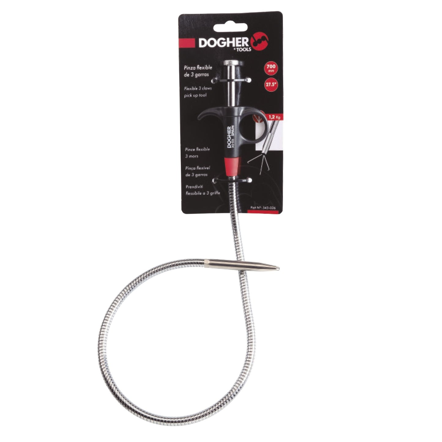 Dogher 343-026 - Pinza Flexible De 3 Garras 700Mm