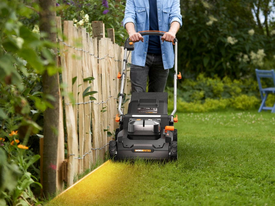 Worx WG745E - Cortacésped 41 cm BL NITRO 40V (2*20V) (2bat 4,0Ah)