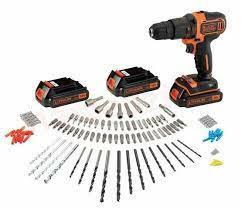 BLACK+DECKER BDCHD181B3A, Taladro de Pistola Perforacion, Taladro a Percusión, Desatornillar 2.5 cm, 1 cm, 40 Nm