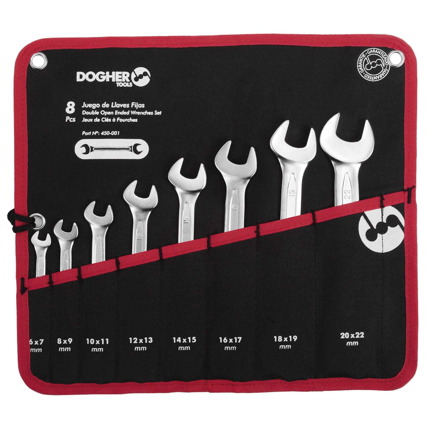 Dogher 450-001 - Bolsa Nylon 8 Llaves Doble Boca Abierta