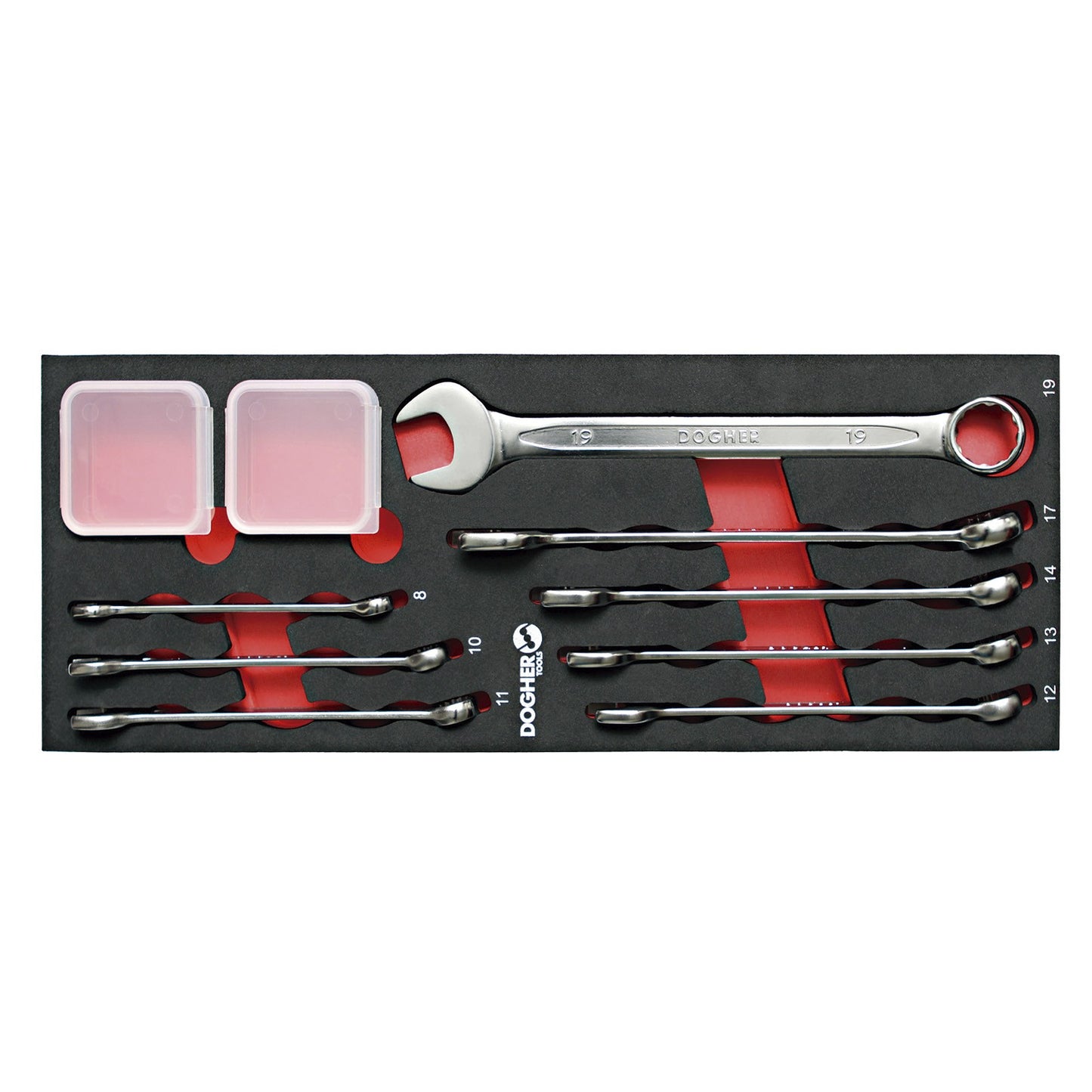 Dogher 451-080 - Bandeja Combinable 1/4 - 8 Llaves Combinadas