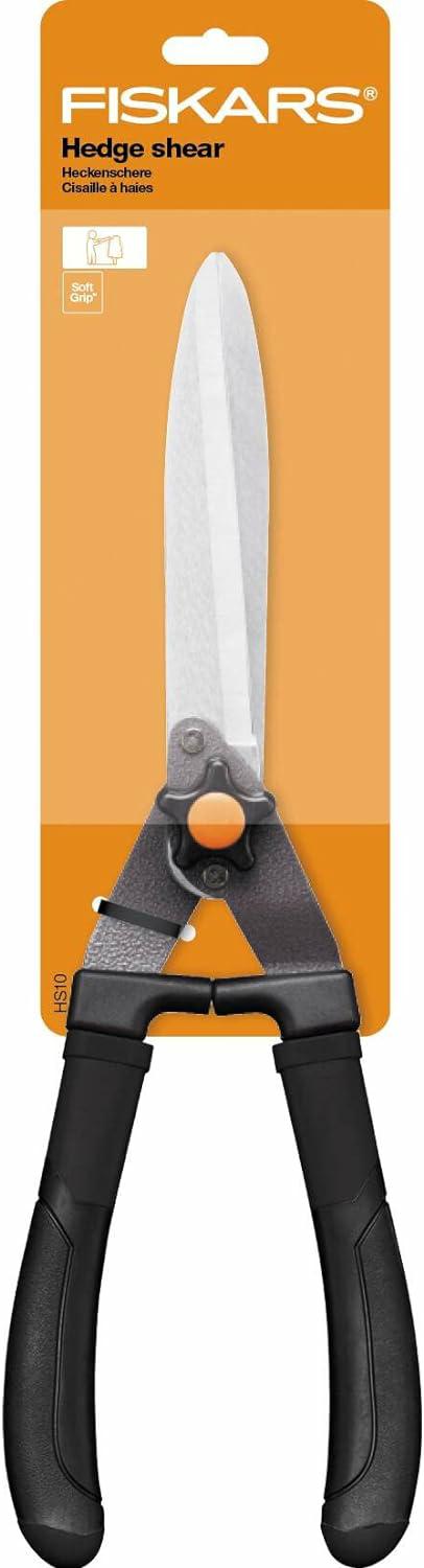 Fiskars Cortasetos SoftGrip, cuchillas de acero, 55 cm, negro mate, HS10