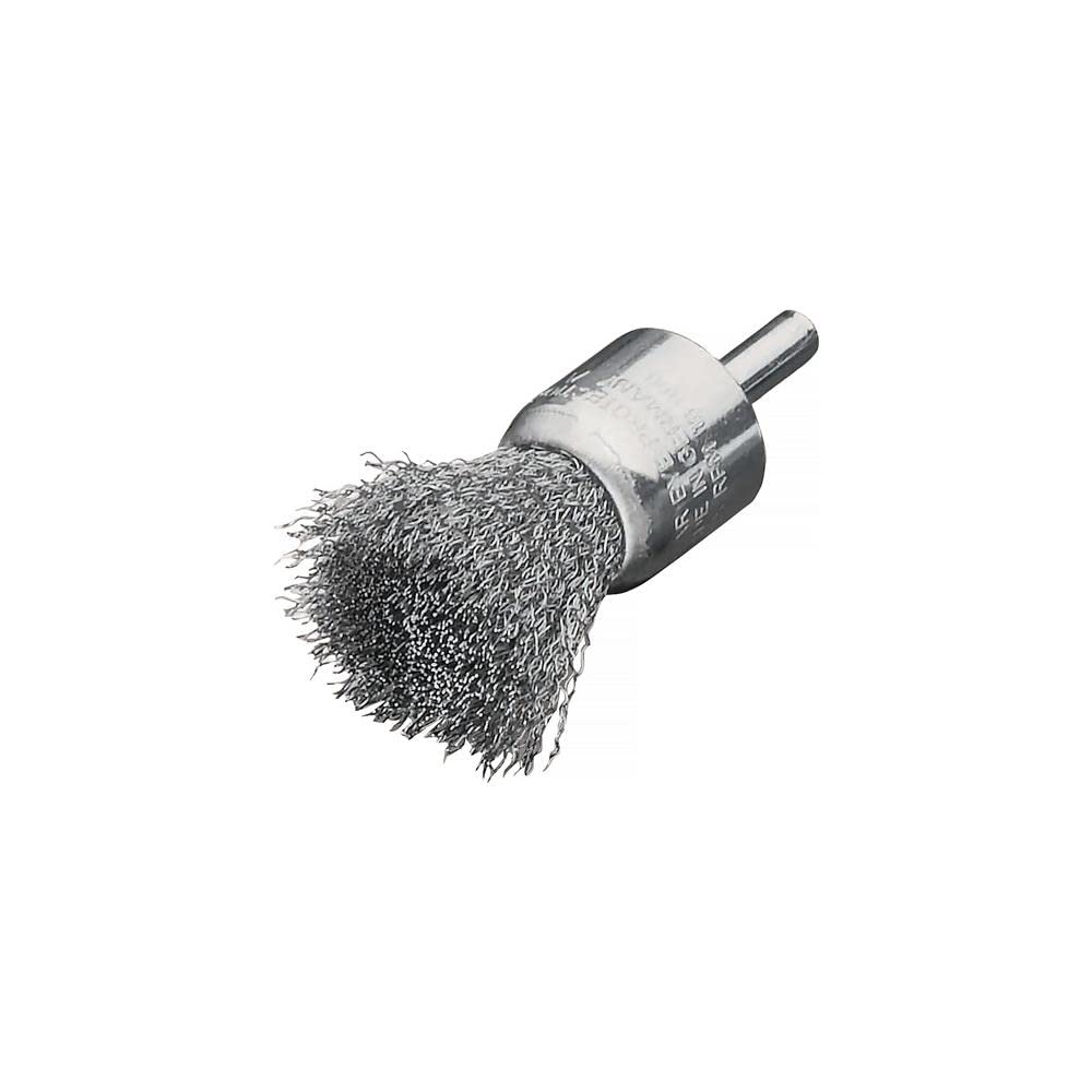 LessMann 456161 - End brushes with 6 mm shank dia 30 mm long 68 mm steel wire STA crimped 0,30 mm high 25 mm