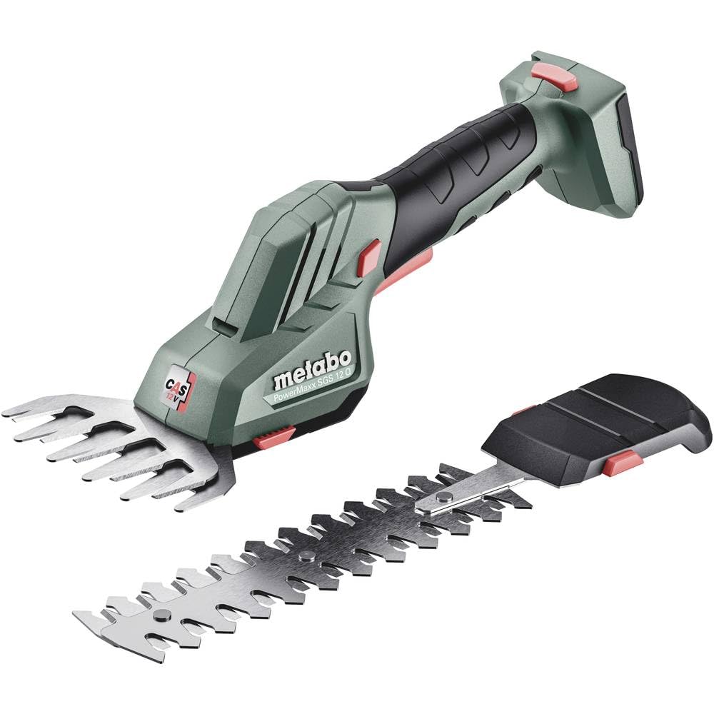 Metabo 601608850 - Tijeras cortacésped y cortasetos de batería PowerMaxx SGS 12 Q 12 V, sin batería