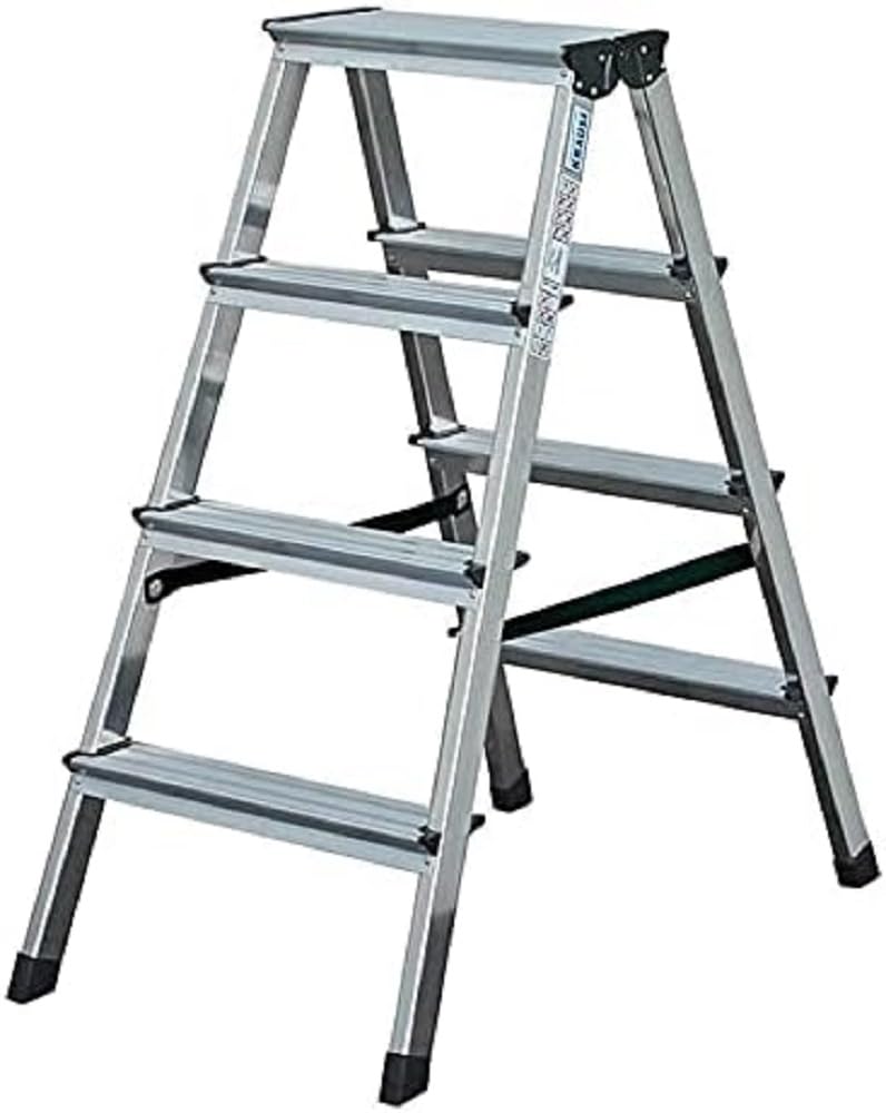 Krause 120403 - Escalera de tijera de doble acceso Dopplo, 4 peldaños