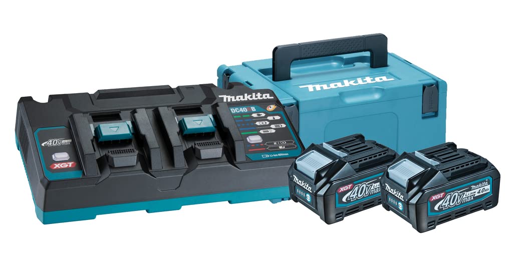 Makita 191U00-8 - Kit de baterías 40V XGT 2x4,0 Ah (BL4040) con cargador DC40RB