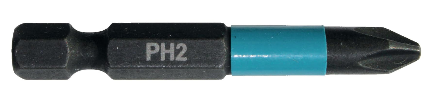 Makita B-63725 - Broca de Rosca Negra de Impacto PH2 (Lote de 2 uds)