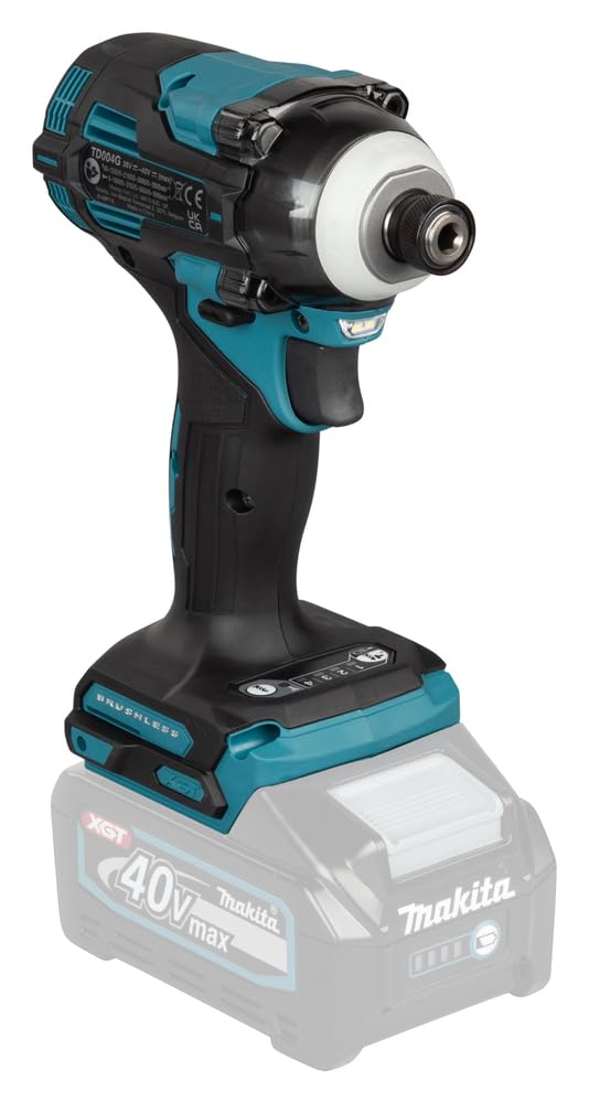 Makita TD004GD201 - Atornillador de impacto 230 Nm T-Mode 40 V XGT BL TD004GZ01