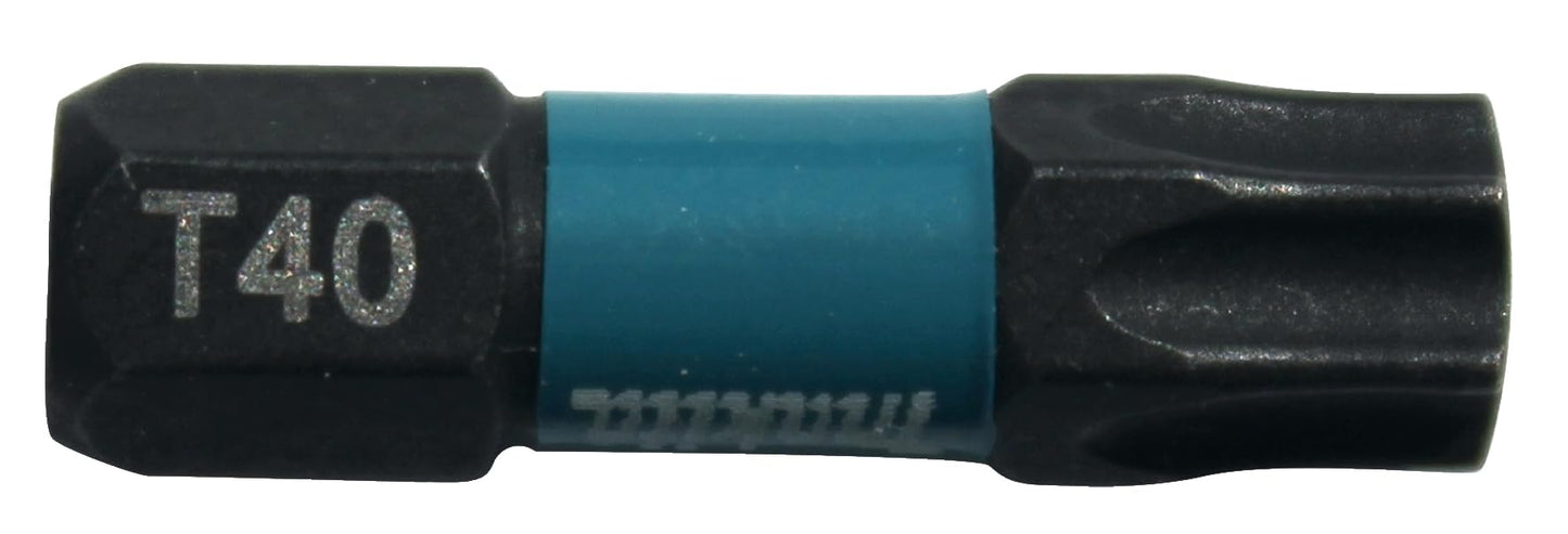 Makita B-63703 - Broca de Rosca Negra de Impacto T40 (Lote de 2 uds)