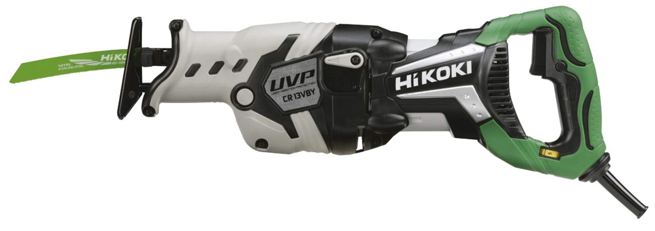 Hikoki CR13VBYWSZ - Sierra sable 1150 W CR13VBY, corte 300 mm en madera, con maletín