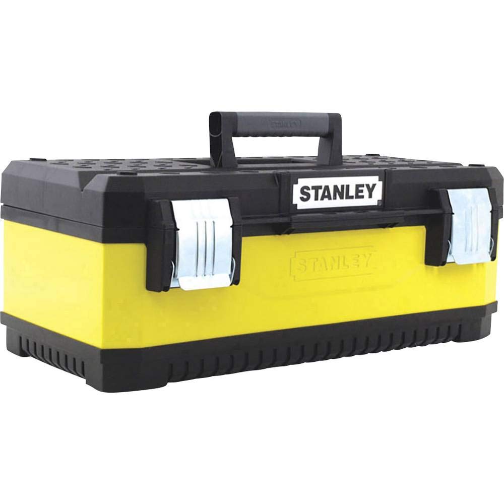 Stanley 1-95-613 - Caja de herramientas metálica amarilla 23" 58,4 x 29,3 x 22,2 cm