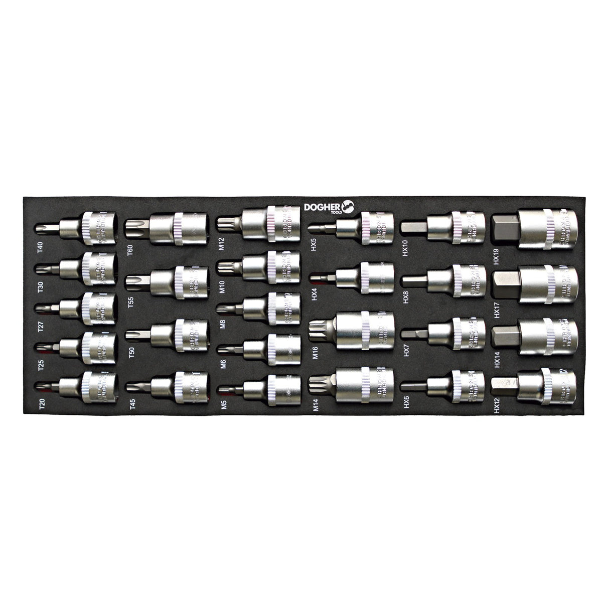 Dogher 025-711 - Carro Mecánico Industrial Silver F1 7 Cajones 183 Herramientas