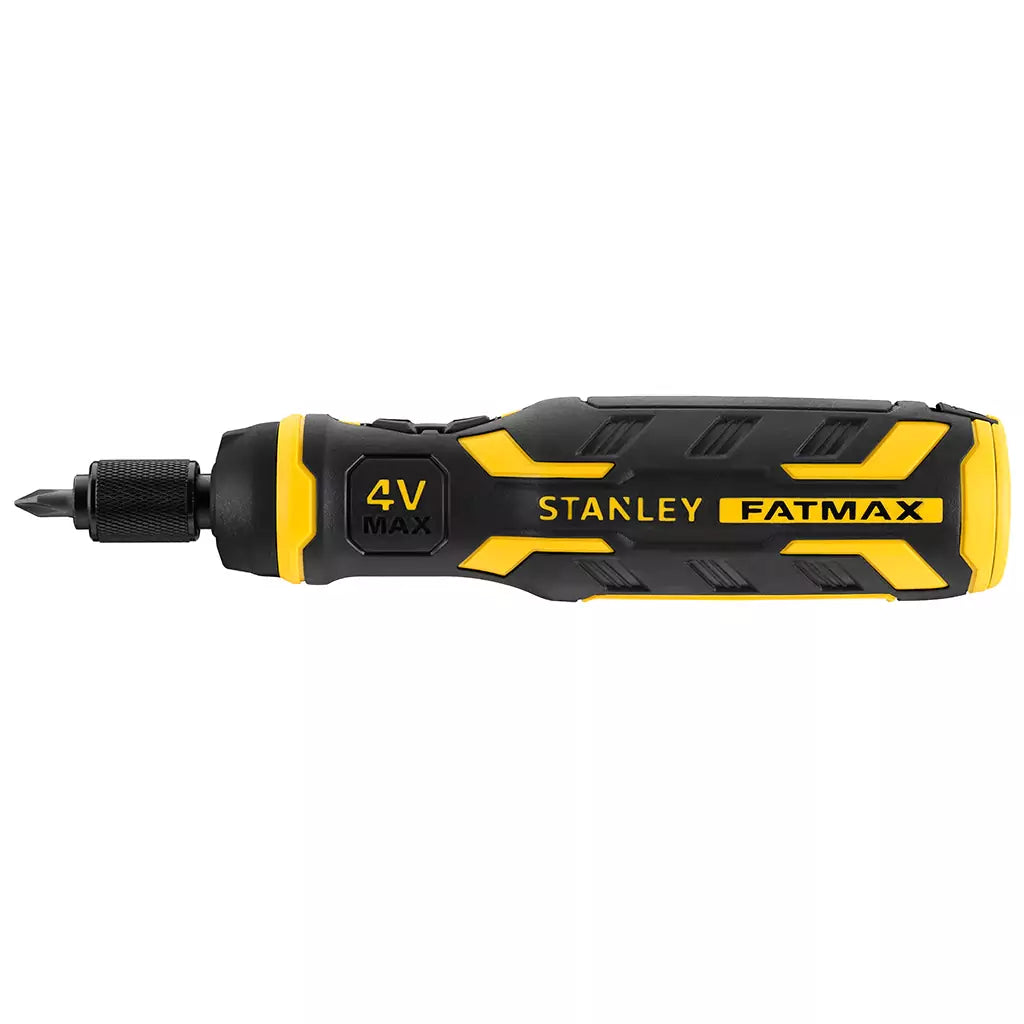STANLEY FATMAX Atornillador Multipuntas, Batería 4V, 1.5Ah, Óptima Velocidad, Diseño Compacto, Portapuntas Magnético, Incluye 6 Puntas y Cable USB - FMHT66719-0