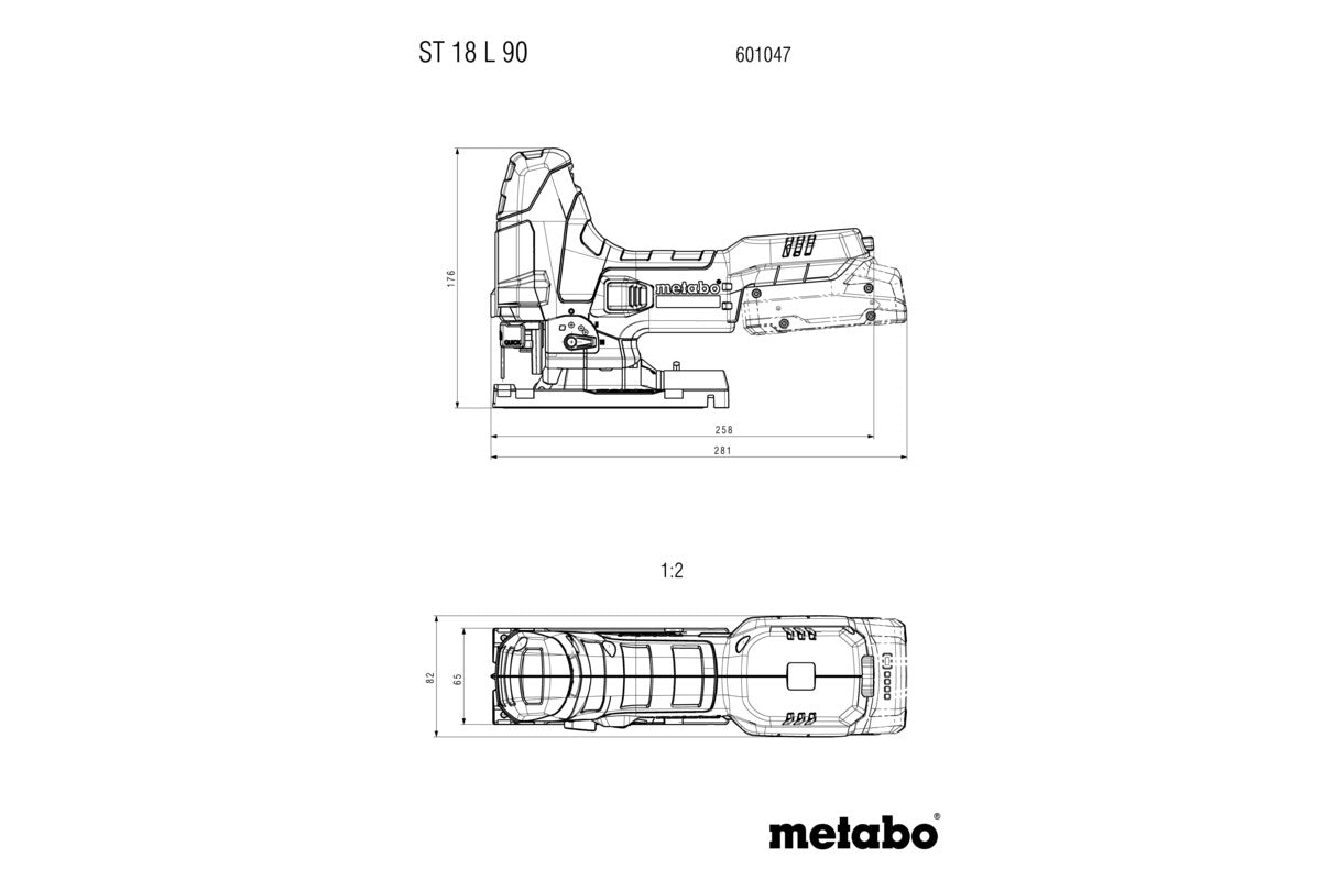 Metabo 601047840 - Sierra de calar de batería ST 18 L 90